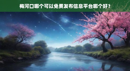 梅河口免费发布信息平台哪个比较好？我的真实体验分享