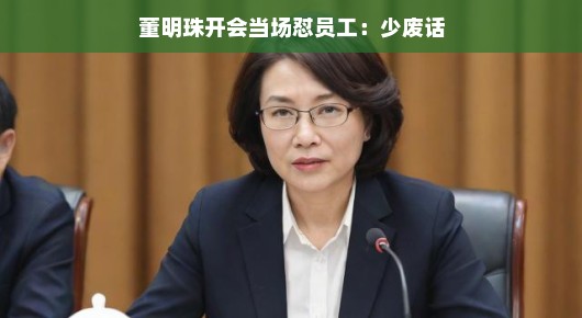 董明珠开会当场怼员工,少废话