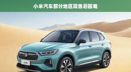 嘿，小米汽车部分地区售后服务的小挑战与潜在机遇来啦！别担心，或许只是暂时的波折呢！