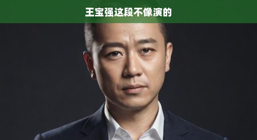 王宝强,真实的力量,演绎出不凡的人生