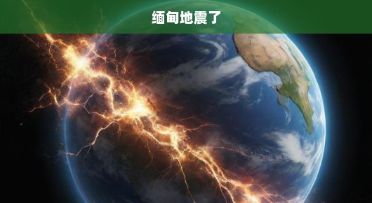 轻松看待缅甸地震，如同一把巨刀切入地球
缅甸地震，地球的意外一刀