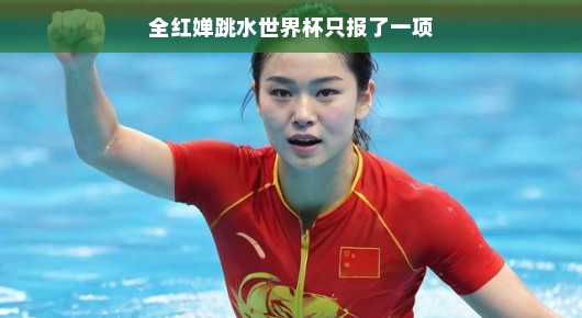 全红婵跳水世界杯之旅，专注一项的魅力