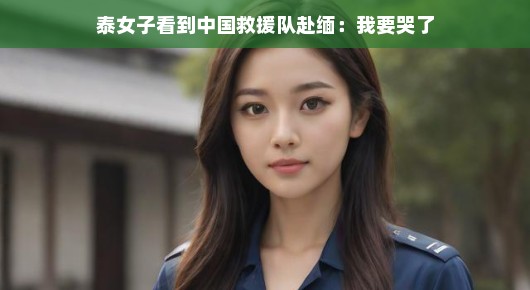 泰女子被中国救援队跨越国界救援行动深深感动，跨越国界的温情展现人间大爱——跨越国界，真情传递，人间大爱无处不在！