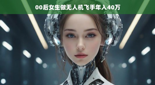 无人机飞手新星,一位00后女生的年入四十万之旅