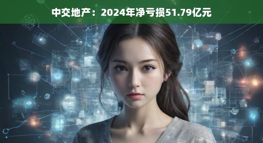 轻松解读中交地产，2024年净亏损51.79亿元的背后
中交地产的挑战与机遇，透视2024年51.79亿元净亏损