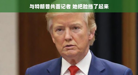 与特朗普共面记者，她巧妙应对，把脸挡了起来