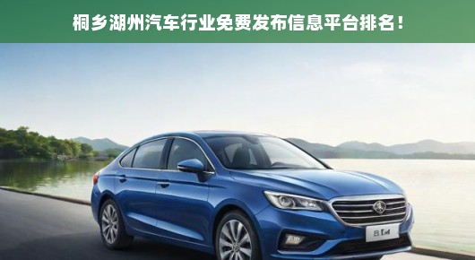 桐乡湖州汽车行业免费发布信息平台排名解析