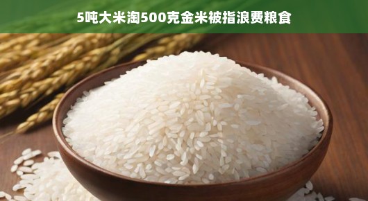 淘金米背后的粮食浪费话题，一次引发深思的淘洗事件