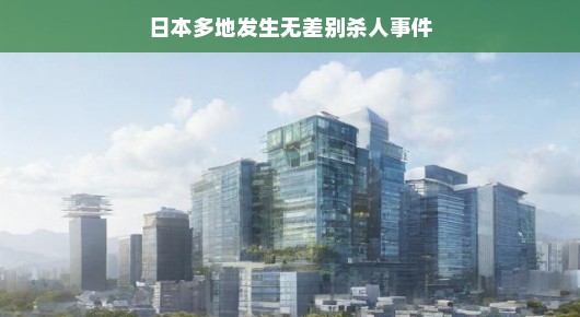 日本多地发生无差别杀人事件，探究背后的深层原因与应对策略