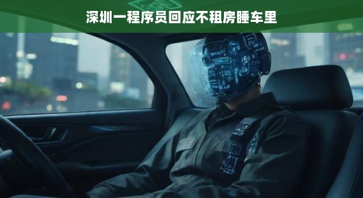 深圳一程序员回应不租房睡车里，数字时代的自由行者