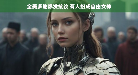 全美多地爆发抗议,有人扮成自由女神,自由之声再度响起