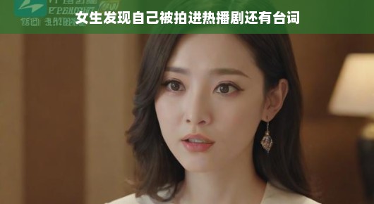 女生惊喜客串热播剧，意外台词惊艳全场，轻松成为焦点人物，闪耀瞬间，瞩目无限