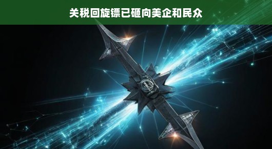 关税回旋镖已砸向美企和民众，一场意料之外的风波