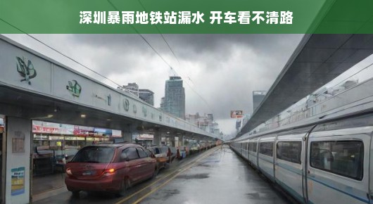轻松应对暴雨天气下的深圳地铁站与驾驶挑战
深圳雨势凶猛,地铁站遭遇水患,开车路上视线模糊怎么办?