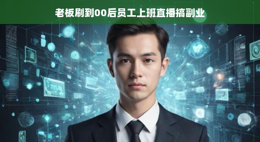 直播新势力风头正劲!老板意外发现00后员工直播工作风采,副业成亮点,轻松愉悦氛围引领职场新潮流!