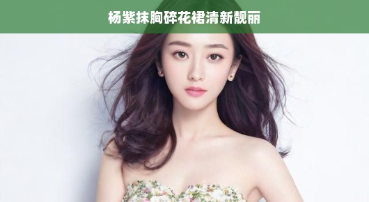 杨紫,碎花裙下的清新靓丽与抹胸魅力 杨紫,碎花裙下的清新靓丽与抹胸魅力