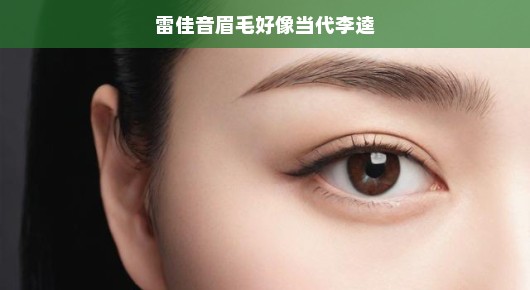 雷佳音的眉毛与当代李逵的霸气风采