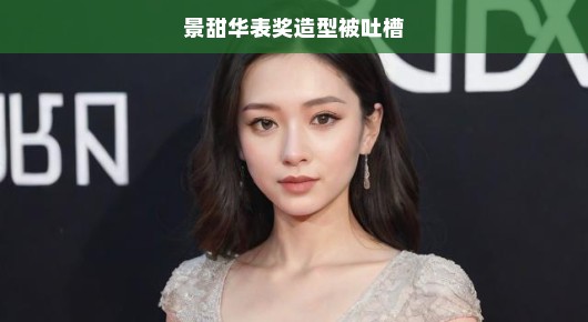 轻松谈景甜华表奖造型被吐槽事件
华表奖之夜,景甜造型引热议