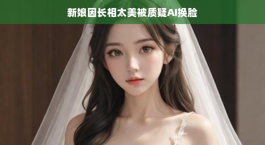 轻松解读，新娘太美引发AI换脸质疑
美轮美奂的新娘，是自然之美还是AI换脸？