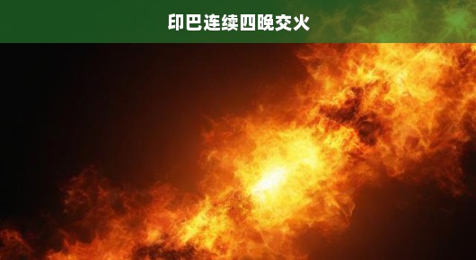 印巴连续四晚交火，地区局势再度紧张化