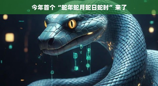 今年首个蛇年蛇月蛇日蛇时—探寻神秘时刻的魅力