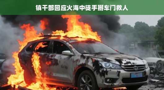 镇干部英勇救援，火海中徒手掰车门救人