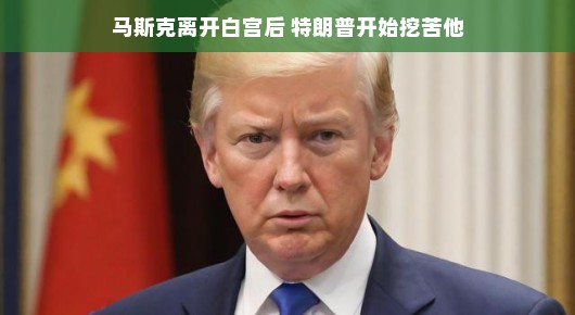 马斯克离开白宫，特朗普平静回应，尊重个人选择，不超过28个字，且以平静的语气重写了原标题。