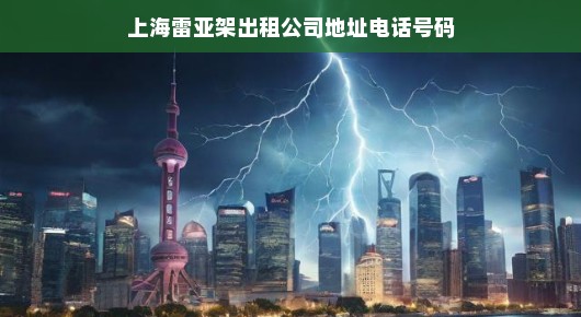 上海雷亚架出租公司的卓越服务，地址与电话号码一览