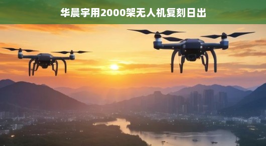 晨光再现，华晨宇携手无人机群绘壮丽日出画卷