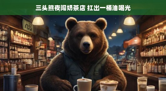 三头熊夜闯奶茶店,一场意外的饮品冒险
