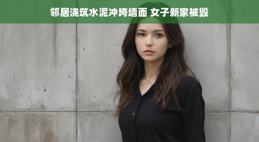 邻里纷争变奏曲，水泥冲垮的墙与新生活的挑战
女子新家遭遇意外，邻居浇筑水泥引发纷争