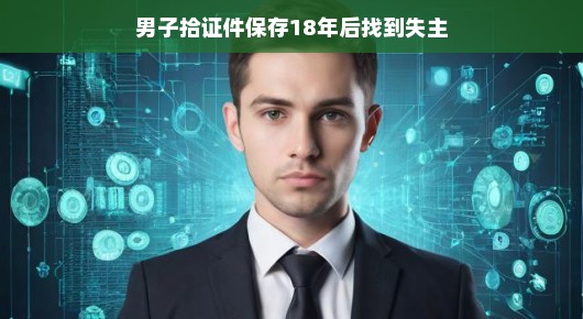 男子拾证件保存十八年，终于找到失主