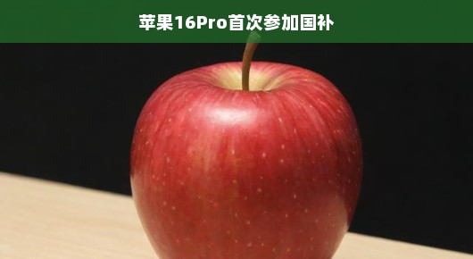 苹果16Pro首度亮相，参加国补计划，引领智能科技新潮流