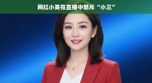 网红小英直播怒斥小三，爱情的真谛与道德的力量