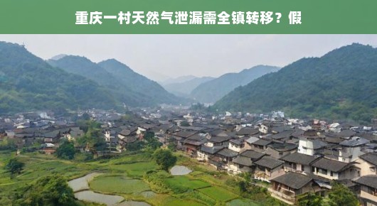 重庆某村天然气泄漏传闻，一场虚惊一场的乌龙事件