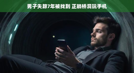 男子失踪七年，意外在桥洞中被找到—躺卧玩手机，安然无恙
