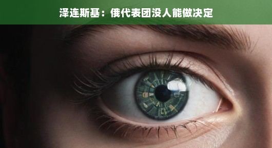泽连斯基眼中的俄代表团,决策权何在?