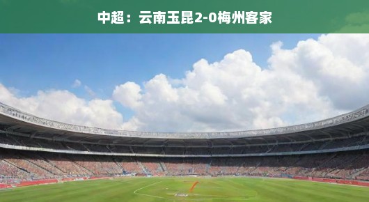 轻松观赛,中超赛场上的云南玉昆与梅州客家对决
中超焦点战—云南玉昆力挫梅州客家,2-0完美收官