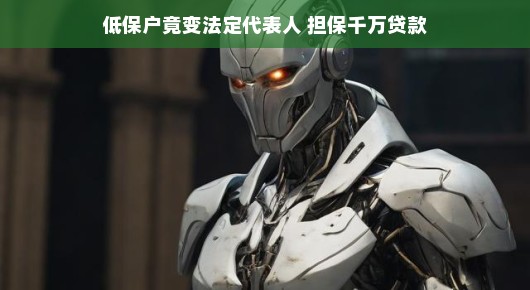低保户变身法定代表人，担保千万贷款背后的故事