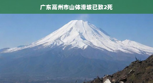 轻松应对自然灾害，广东高州市山体滑坡事件回顾与反思