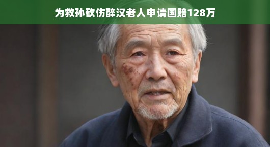 为救孙砍伤醉汉老人申请国赔128万（老人救孙子车祸身亡）