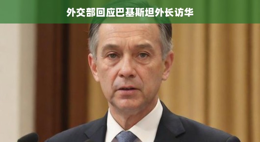 外交部回应巴基斯坦外长访华，深化友谊与合作的新篇章