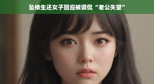 轻松看待人生波折，坠楼生还女子的回应与老公失望背后的故事