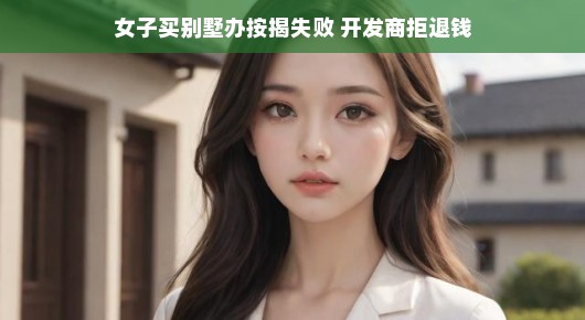 女子遭遇别墅梦碎记，按揭失败与退款纠纷的困扰