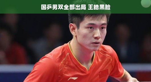 国乒男双遭遇滑铁卢,王皓黑脸应对挑战