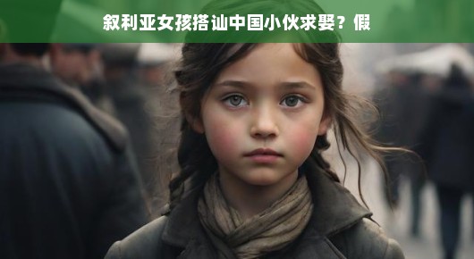 叙利亚女孩搭讪中国小伙背后的故事与误解—求娶并非现实