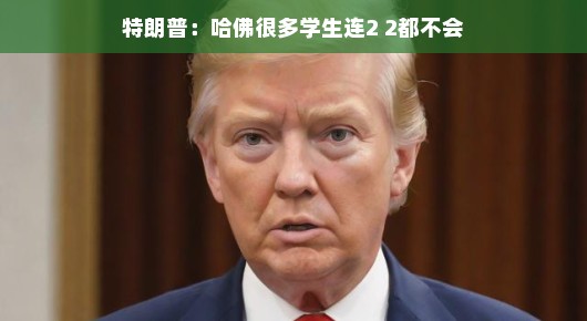 特朗普眼中的哈佛学子,连简单的数学运算都难以掌握? 特朗普眼中的哈佛学子,连简单的数学运算都难以掌握?