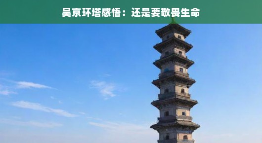 吴京环塔之旅，敬畏生命的感悟