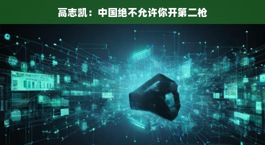 轻松语气重写标题，高志凯，中国警告你，别随便开枪哦！玩笑也要适度。