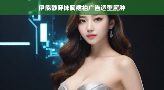 伊能静穿抹胸裙拍广告，造型臃肿却依旧魅力四射
